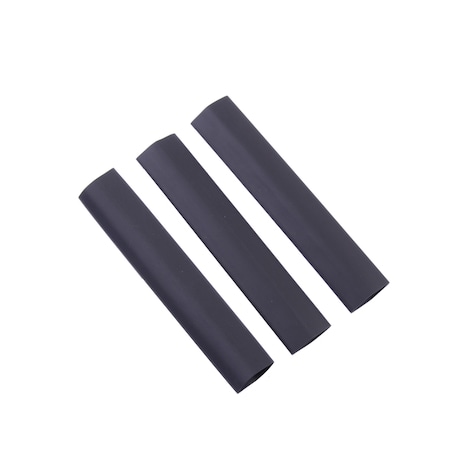 Gb Heat Shrink Tube, Thin Wall, 2:1 I.D. Shrink Ratio, Black, 4 in HST-500